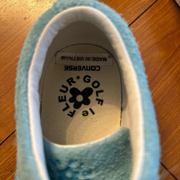 golf le fleur converse blue on blue. also comes with orange laces. women’s 6 - Picture 3 of 4